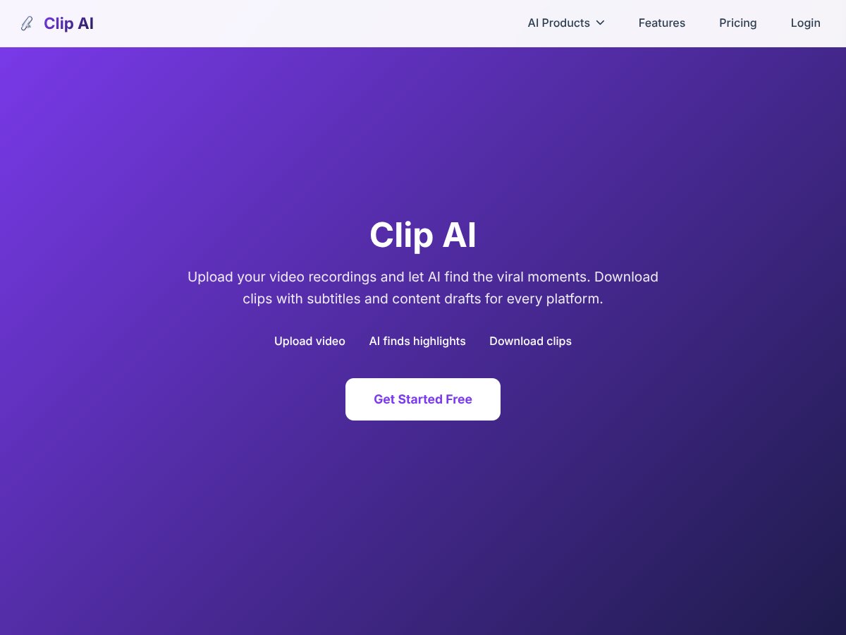 Clip AI screenshot