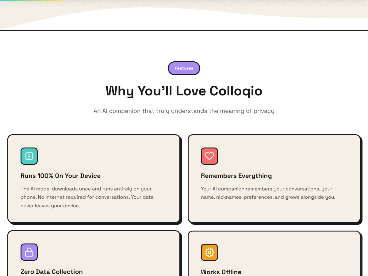 Colloqio interface