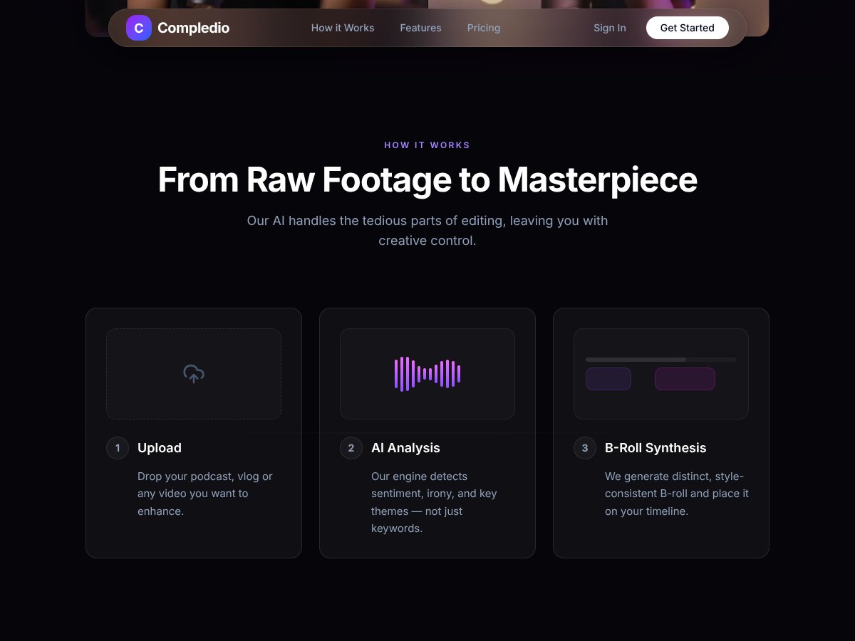 Compledio | AI B-Roll Generator screenshot 2