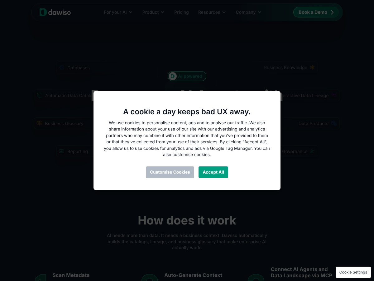 Dawiso AI Context Layer screenshot