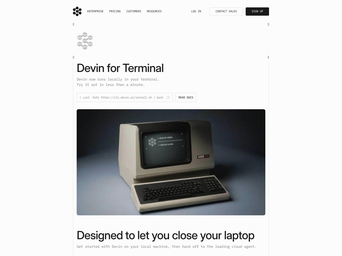 Devin for Terminal screenshot