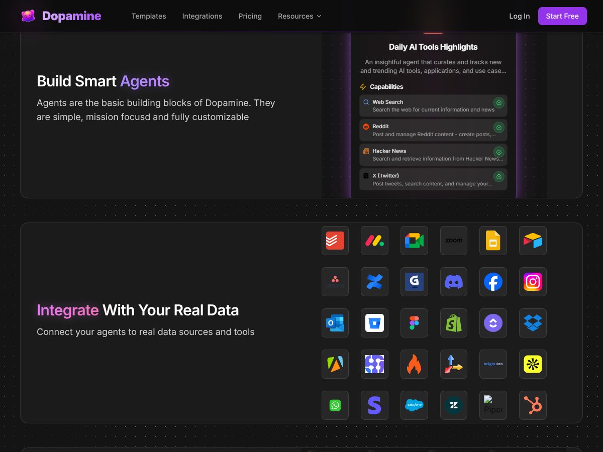 Dopamine.chat interface