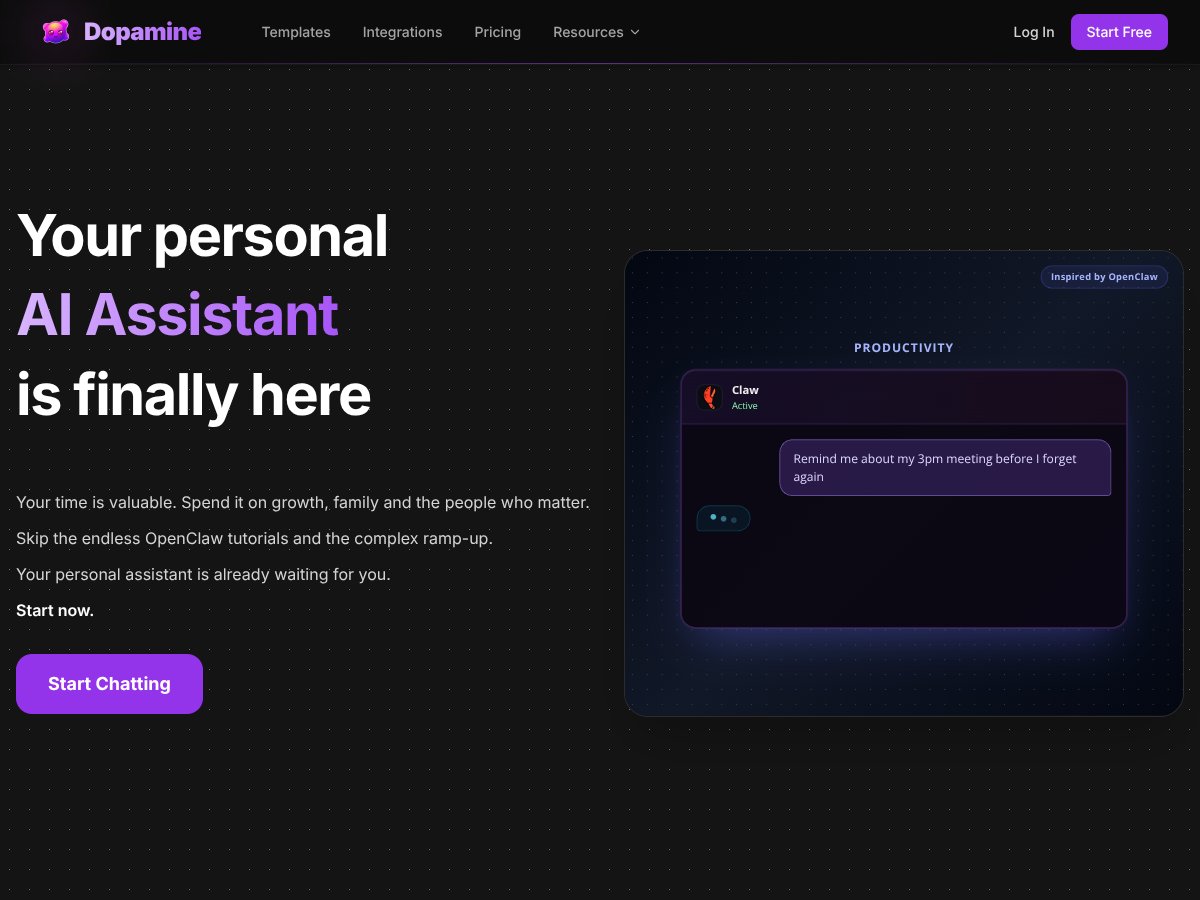 Dopamine.chat screenshot