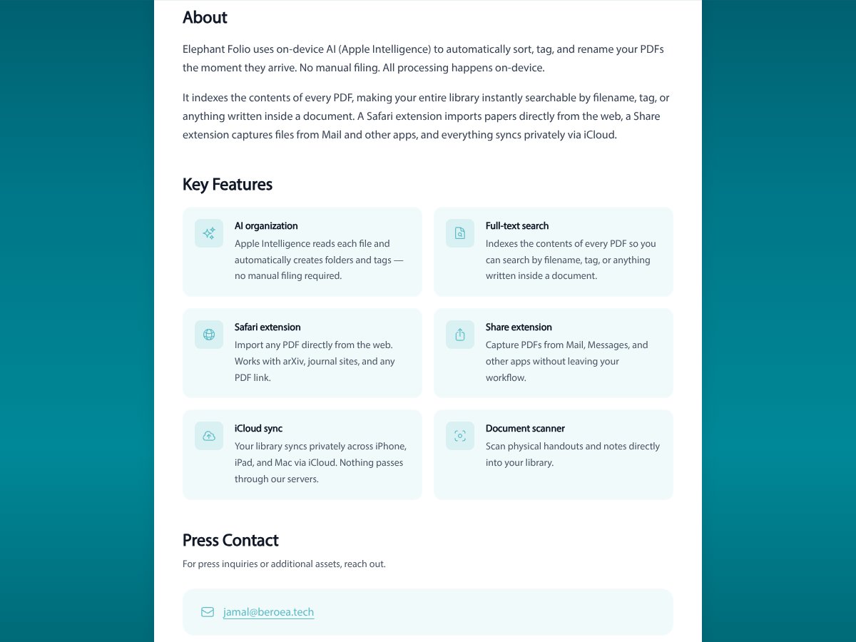 Elephant Folio screenshot 3