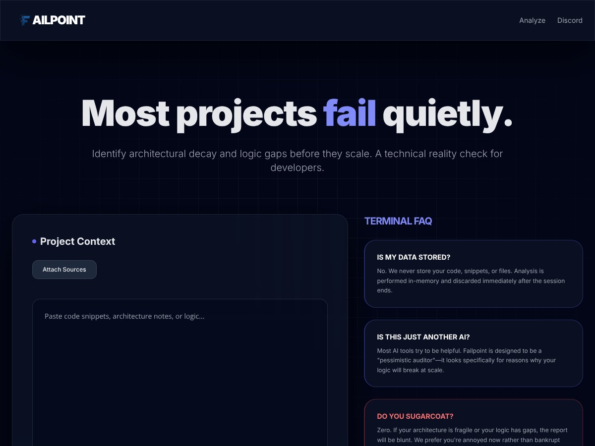 Failpoint screenshot