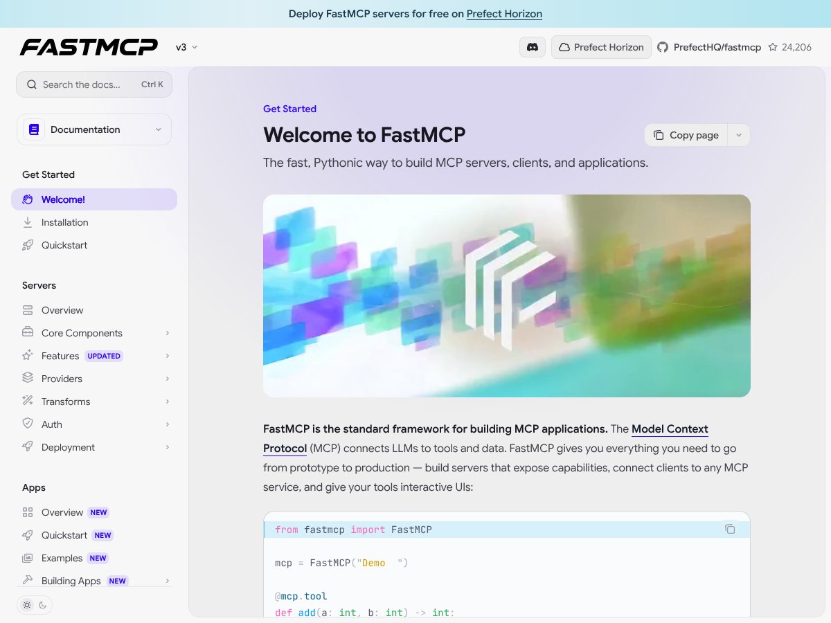 FastMCP 3.0 interface