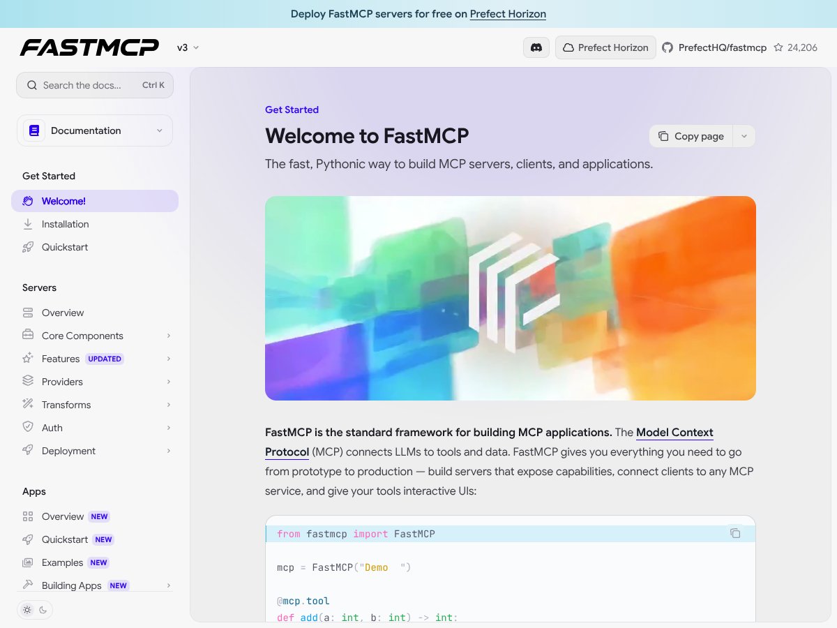 FastMCP 3.0 screenshot