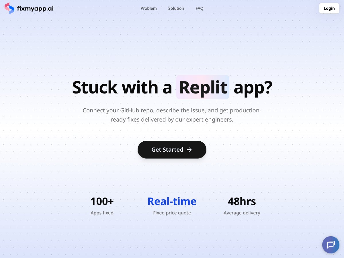 FixMyApp screenshot