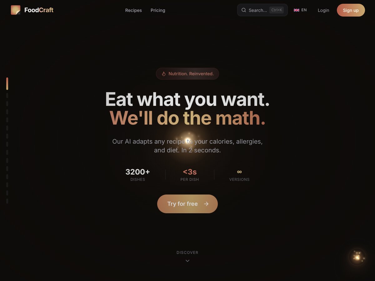 FoodCraft screenshot
