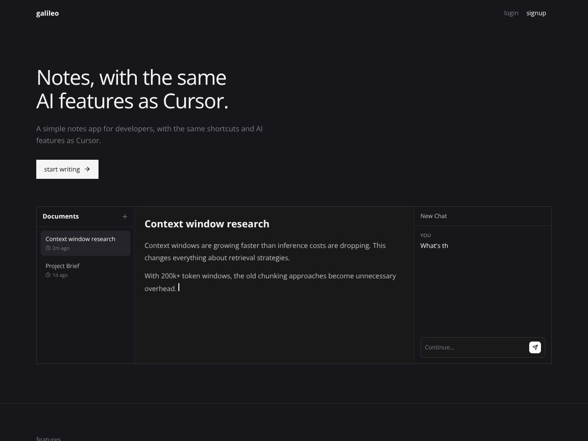 Galileo screenshot