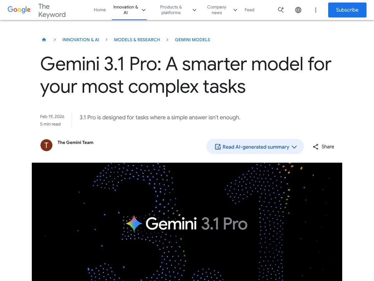 Gemini 3.1 Pro screenshot