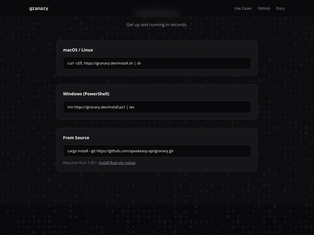 Granary by Speakeasy screenshot 3