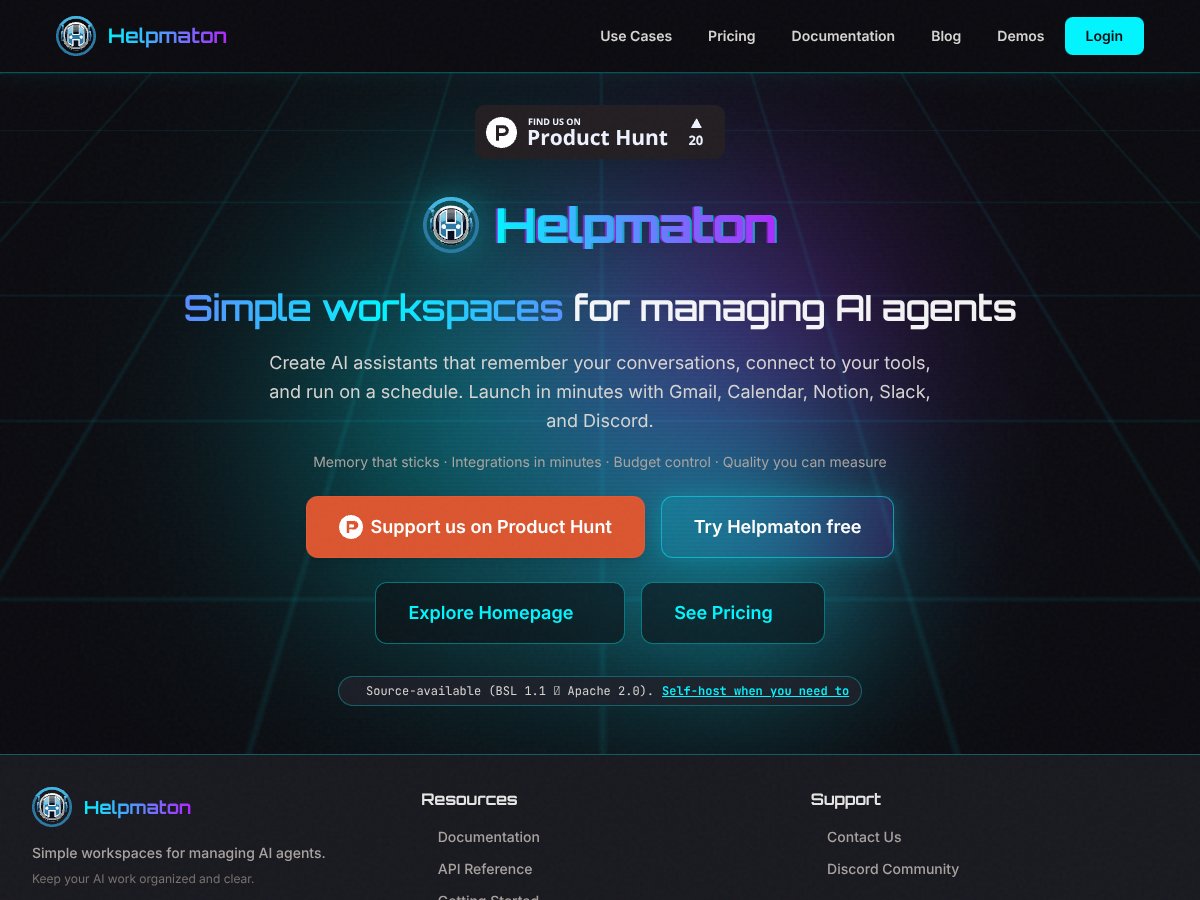Helpmaton screenshot