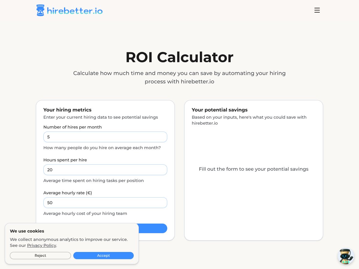 hirebetter.io interface