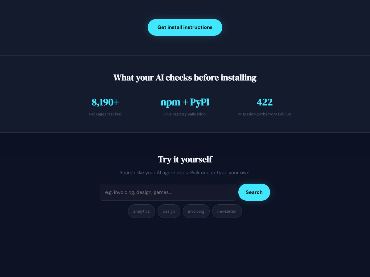 IndieStack interface