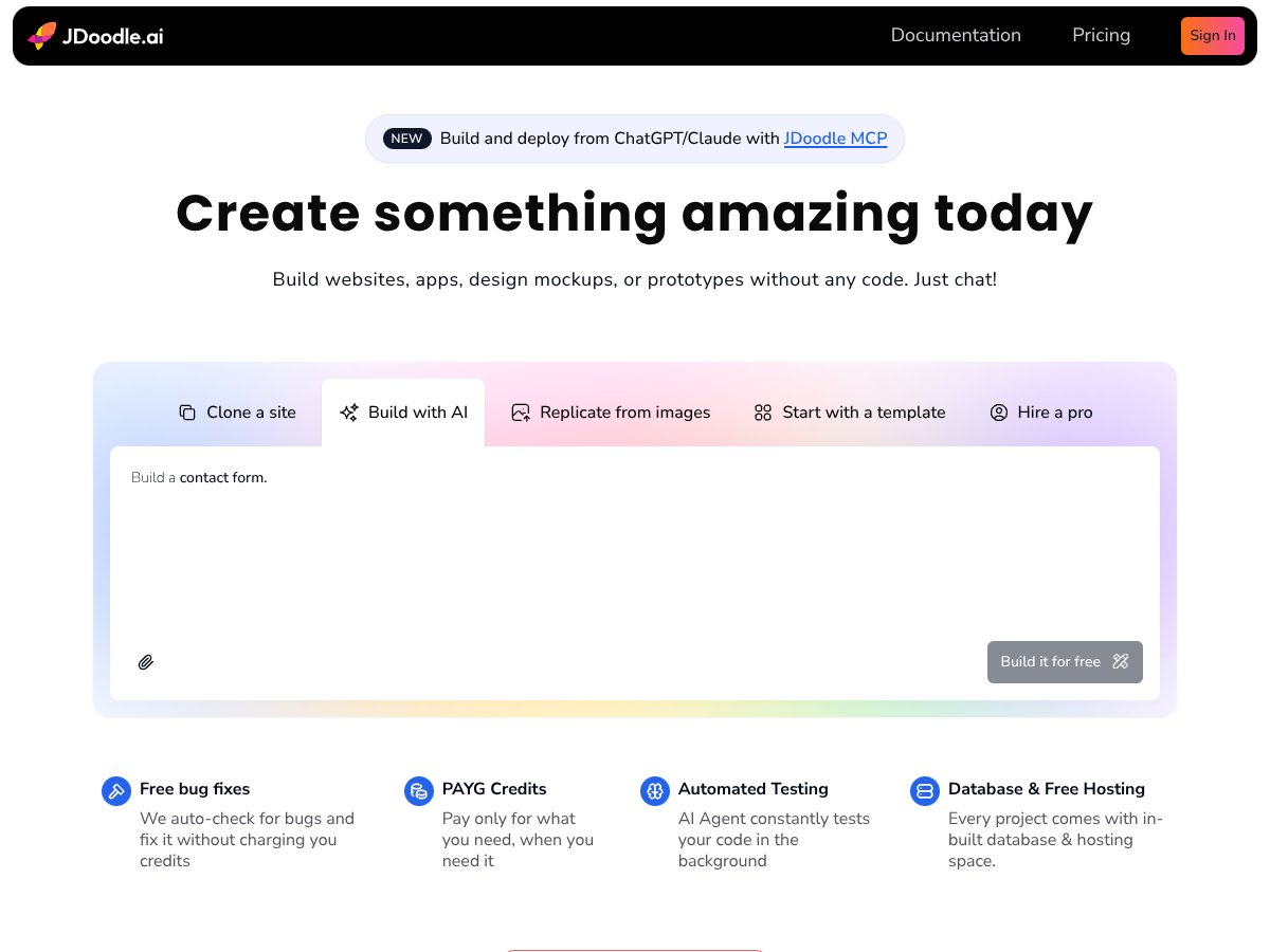 JDoodle.ai MCP screenshot