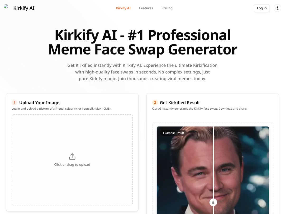 Kirkify AI screenshot