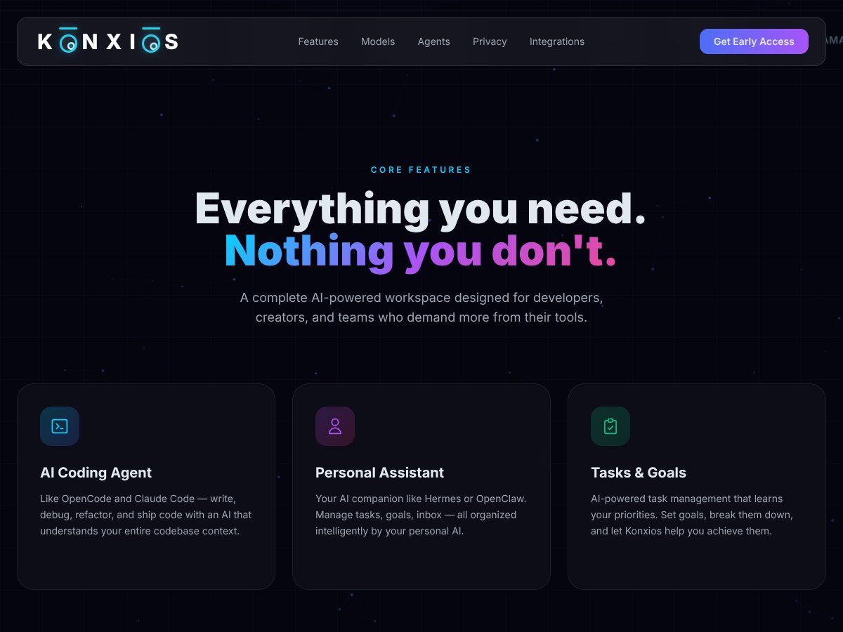 Konxios screenshot 2