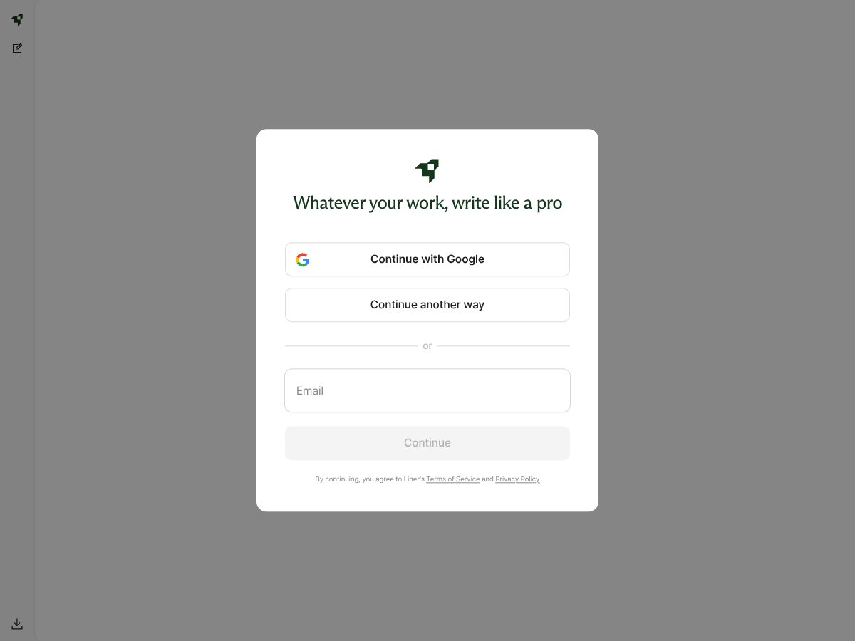 Liner Write screenshot