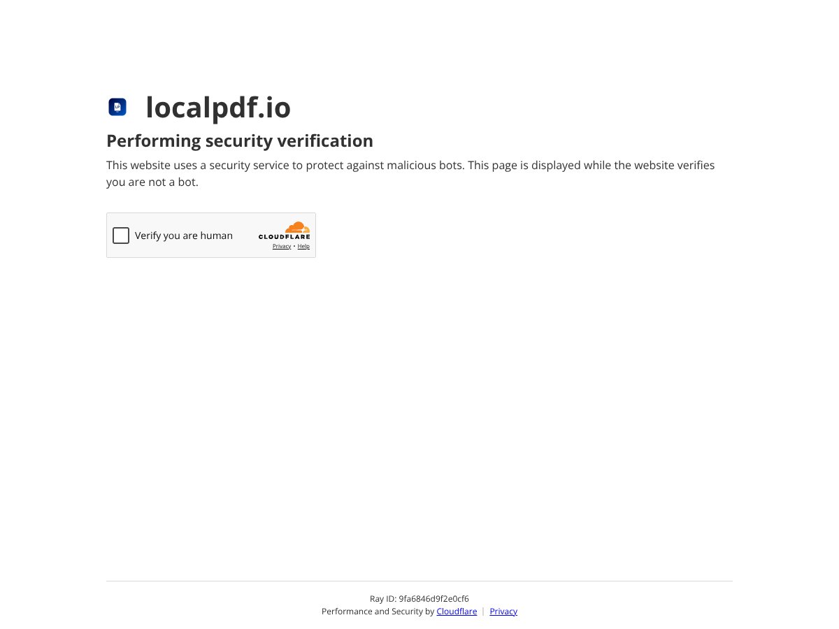 LocalPDF.io screenshot