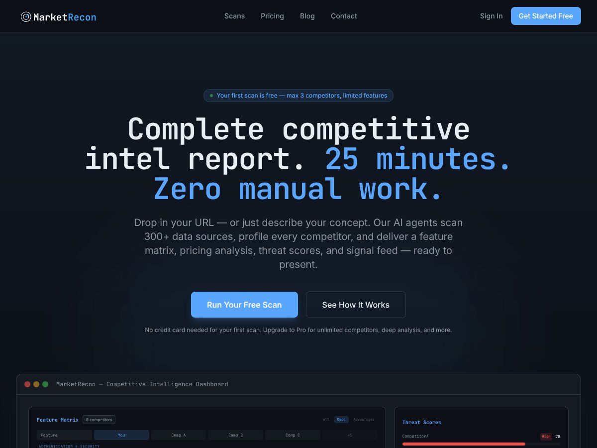 MarketRecon screenshot
