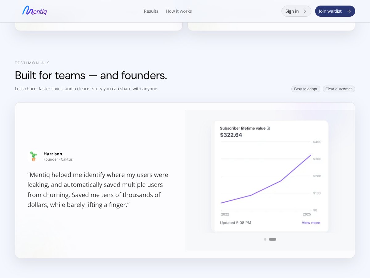 Mentiq screenshot 2