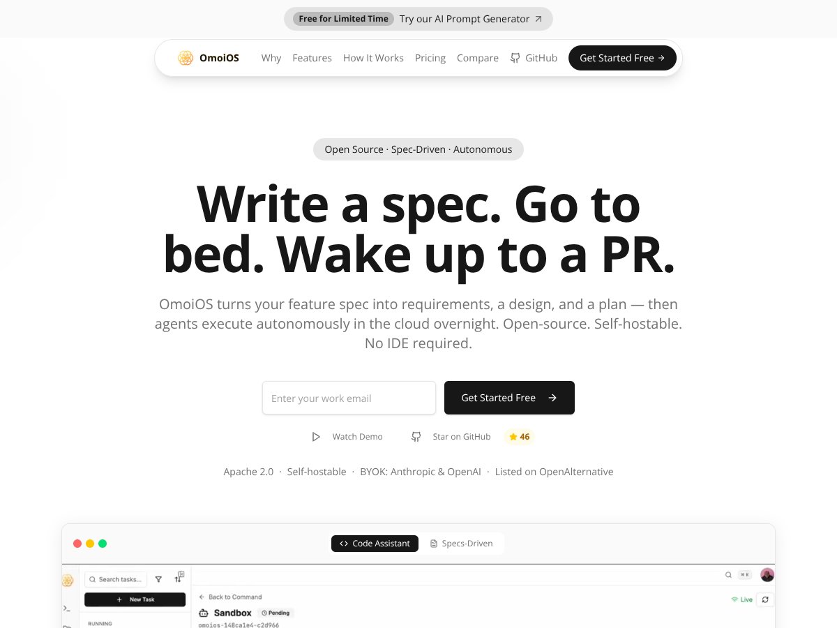 OmoiOS screenshot