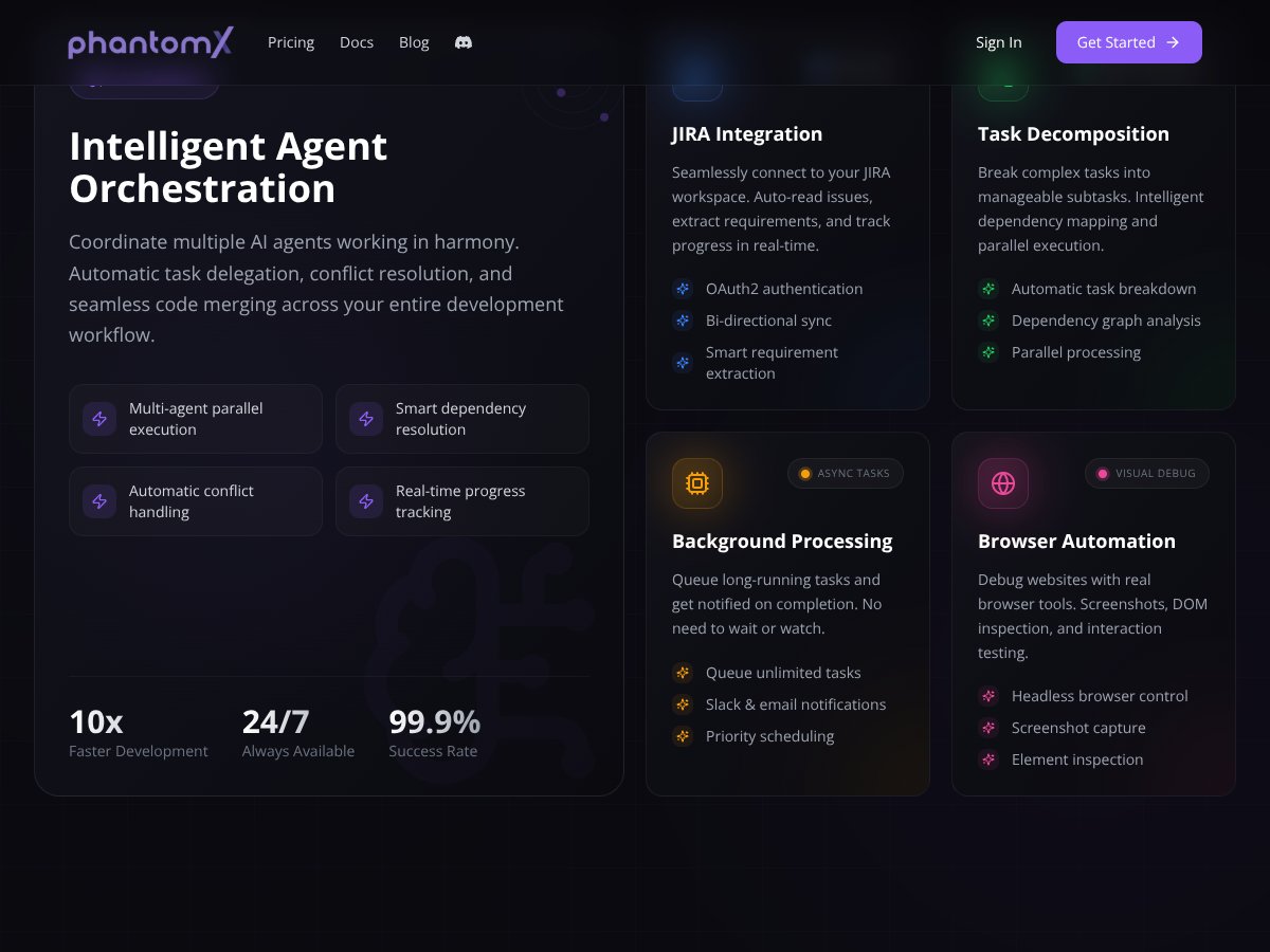 PhantomX screenshot 2