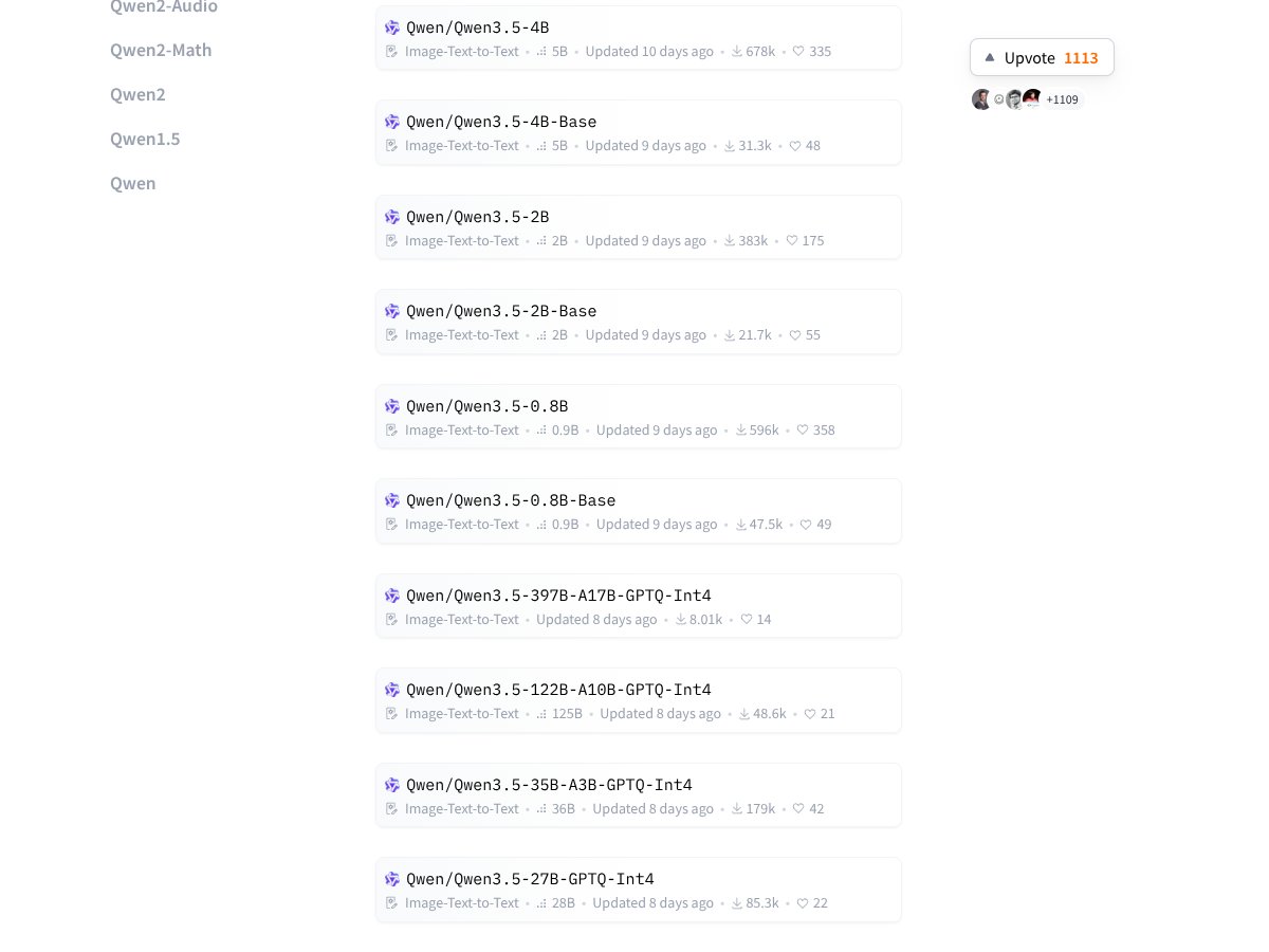 Qwen3.5 Small interface