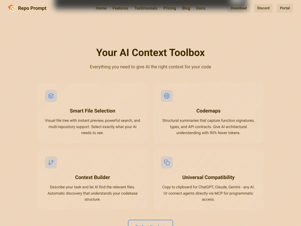 Repo Prompt interface