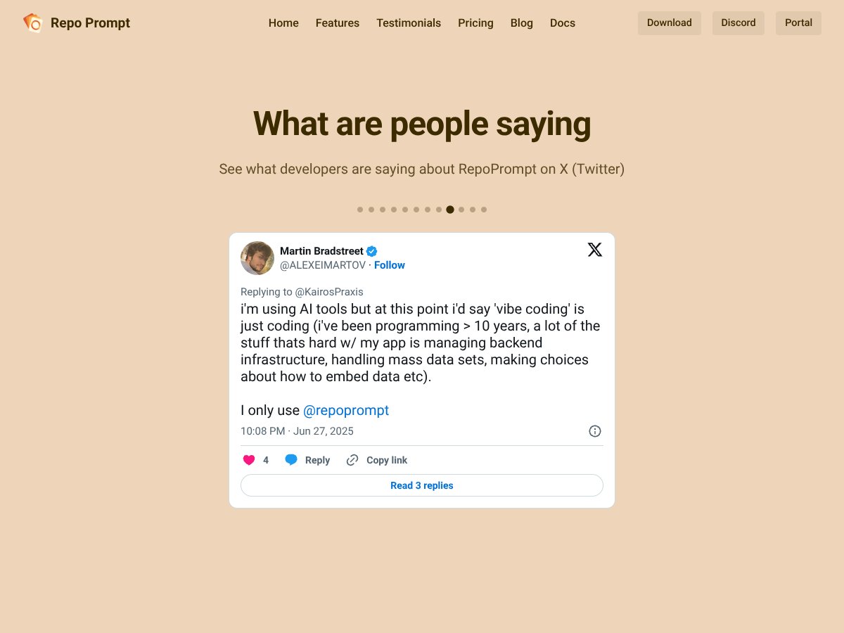 Repo Prompt interface