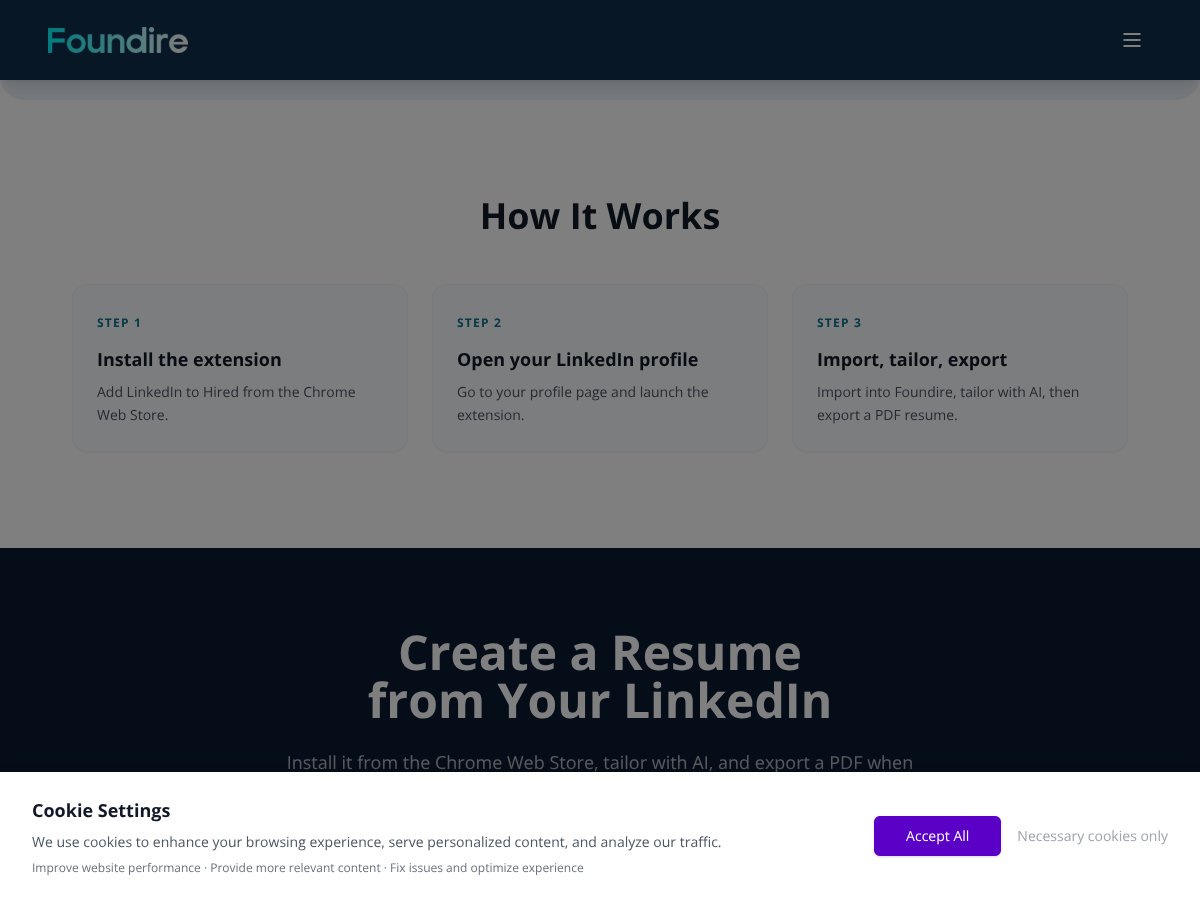 Resume Builder by Foundire screenshot 2