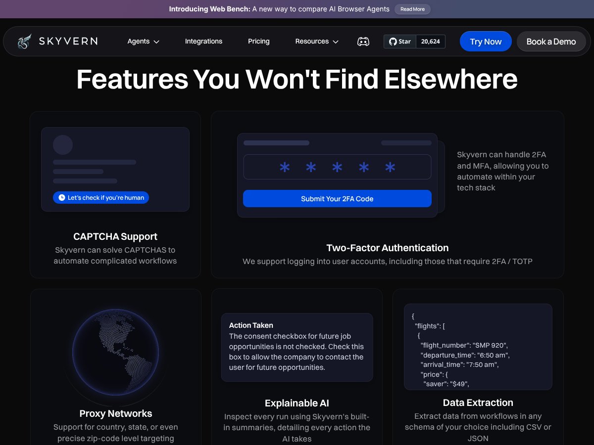 Skyvern MCP & Skills interface