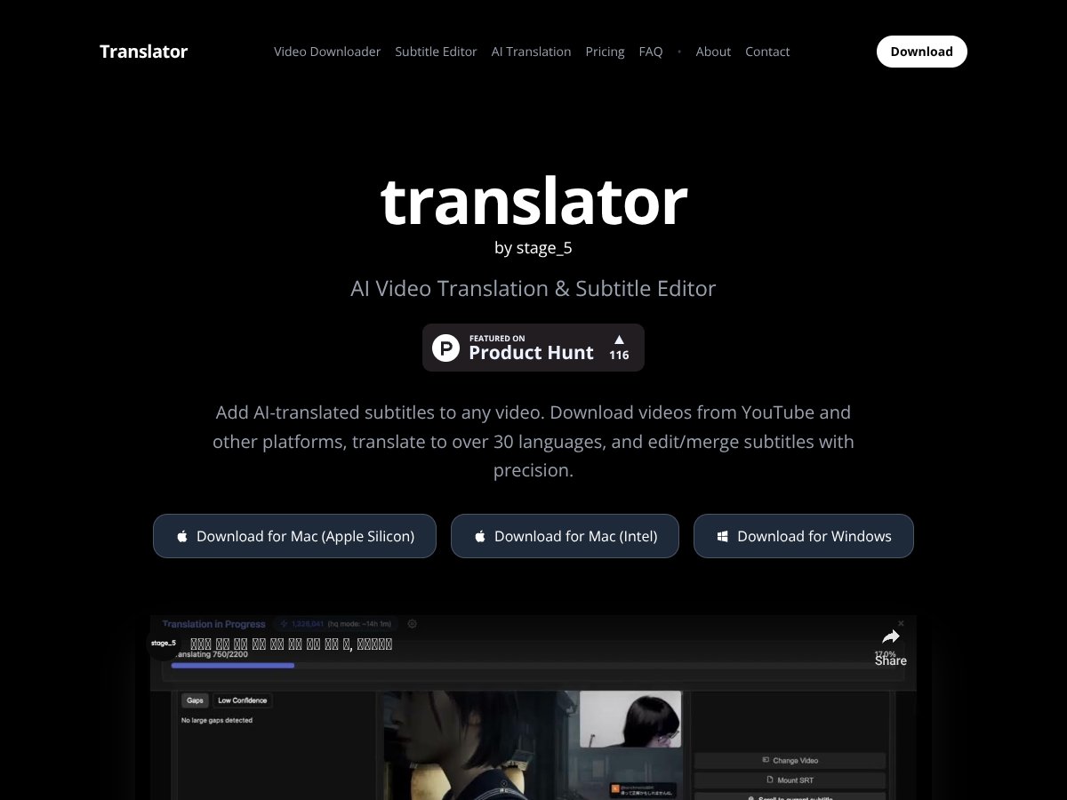 Translator screenshot