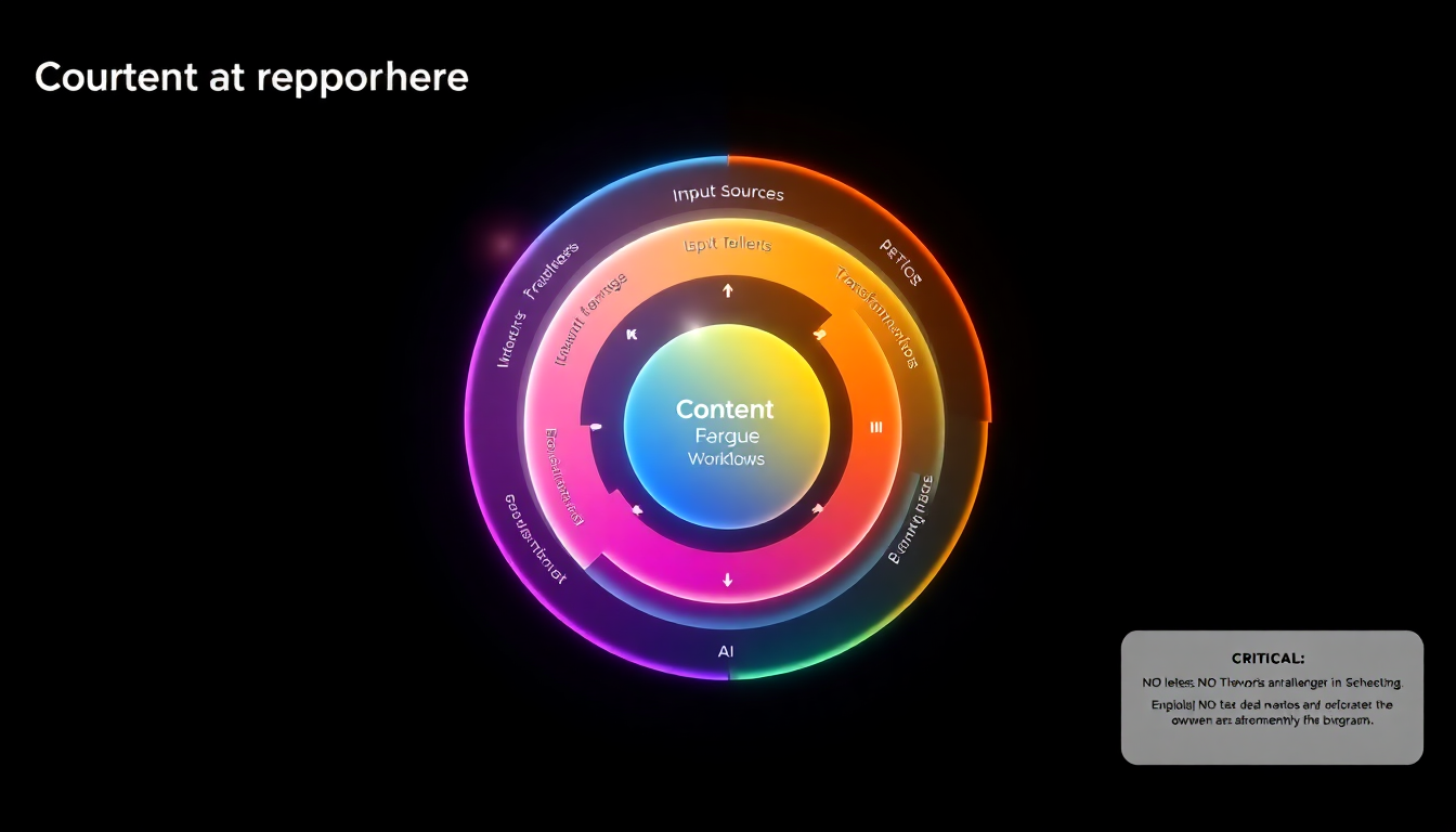 AI content repurposing workflows infographic