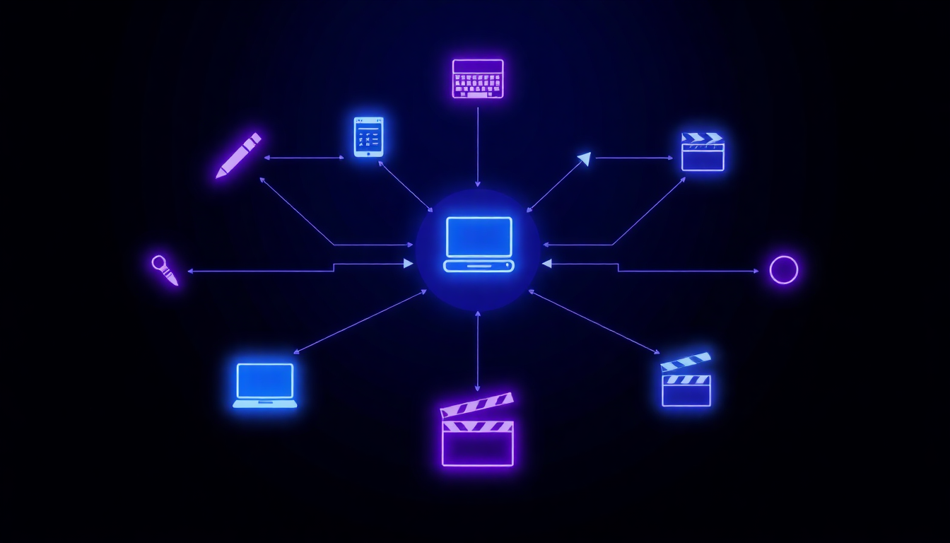 AI tools for video script writing infographic