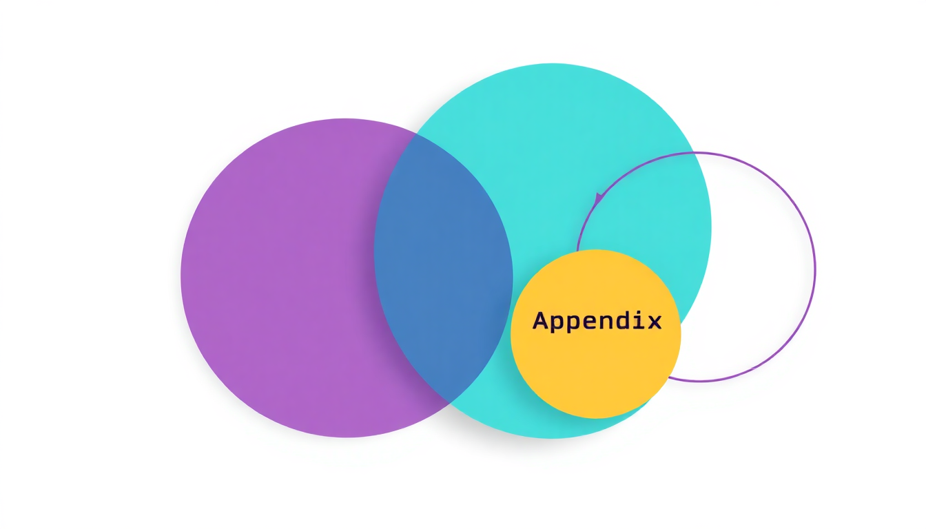 appendix book meaning infographic