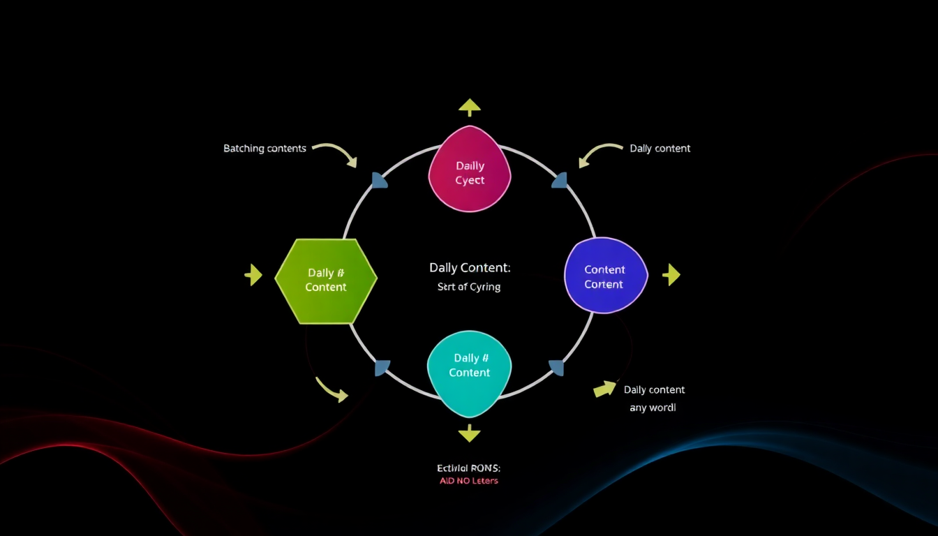 batching vs daily content creation infographic