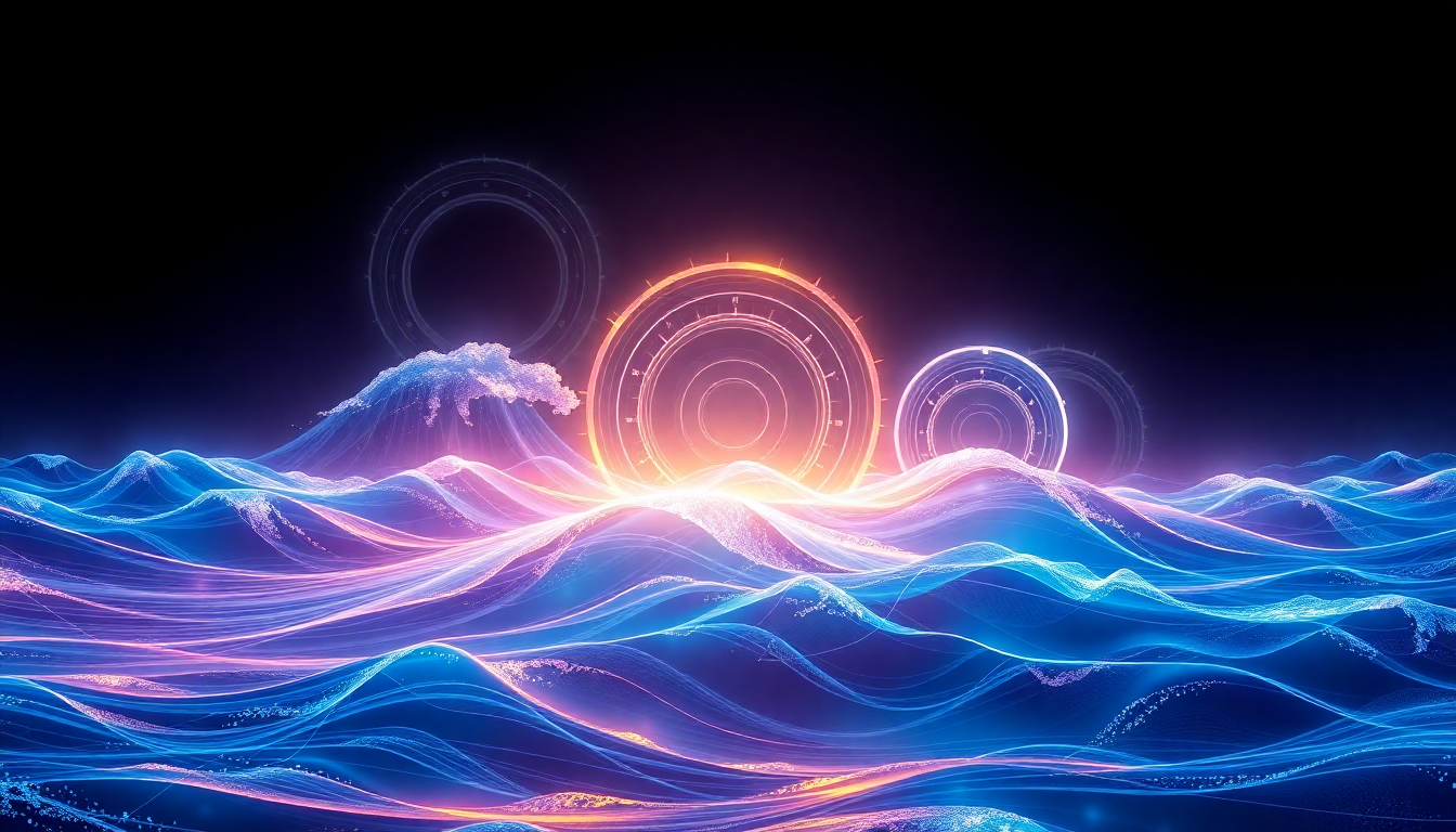 blue ocean strategy for creators concept illustration