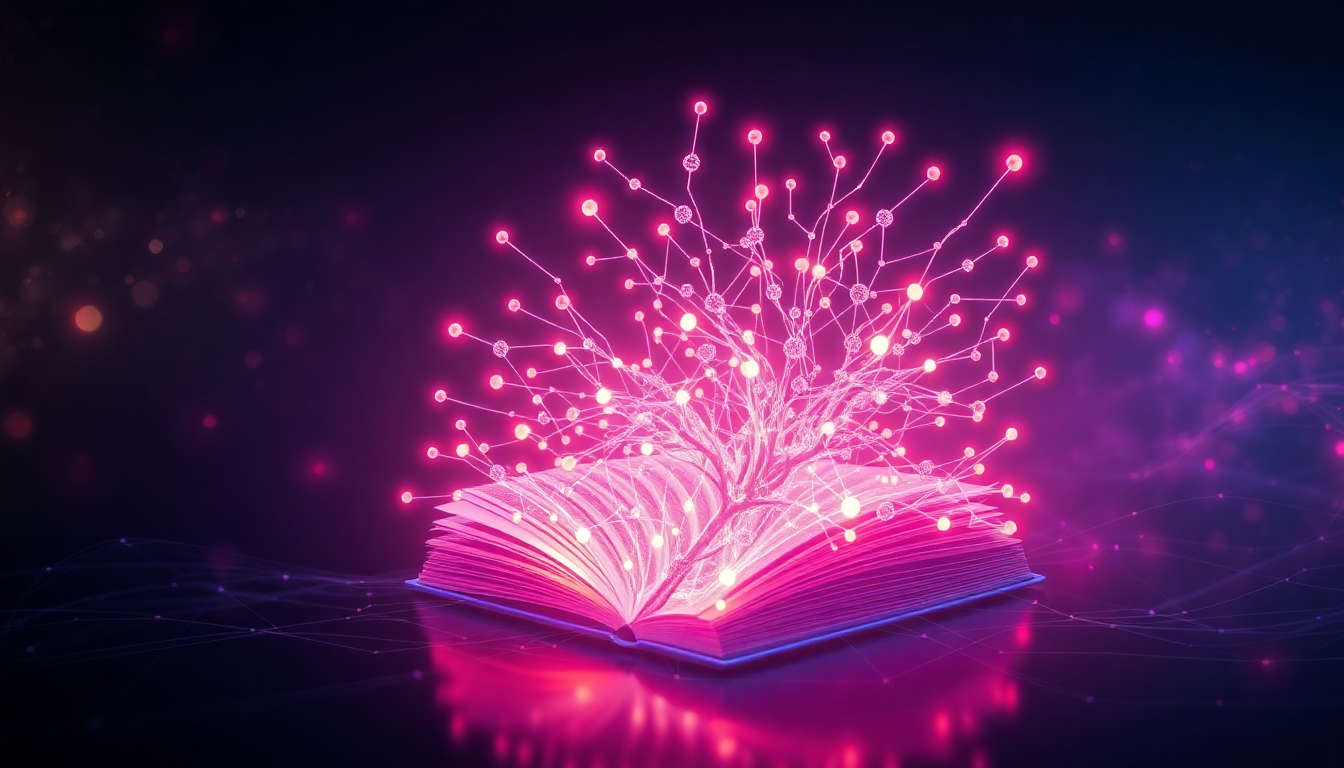 book blurb generator concept illustration