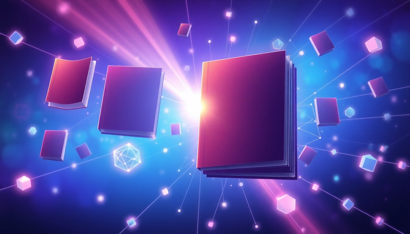 book design website concept illustration