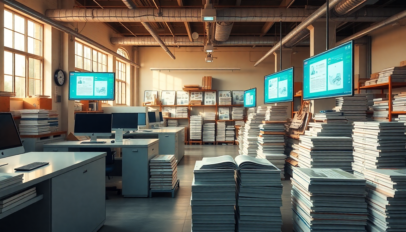 book printing shop showcase