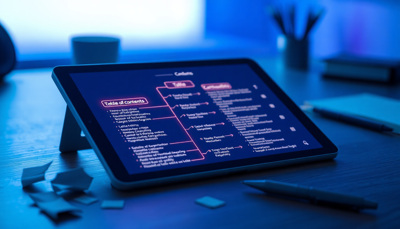 book table of contents hero image