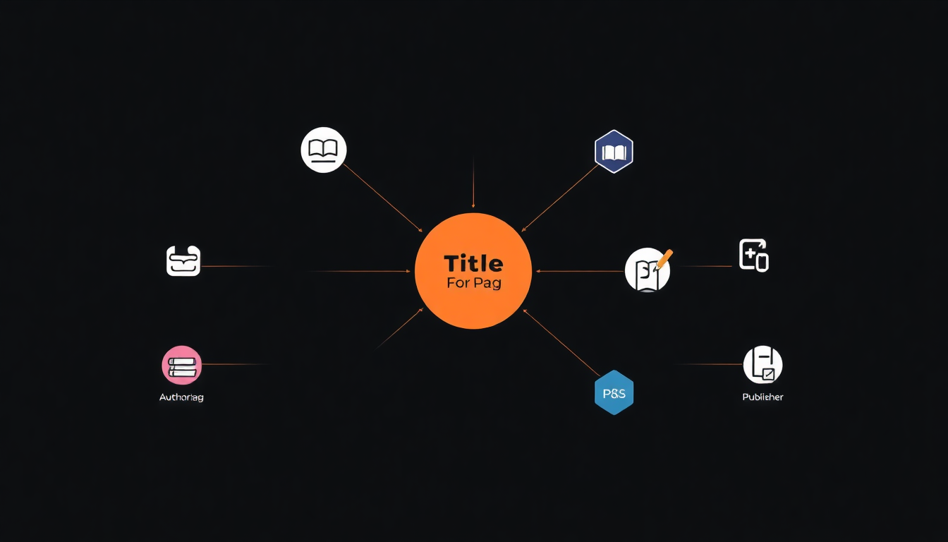 book title page infographic