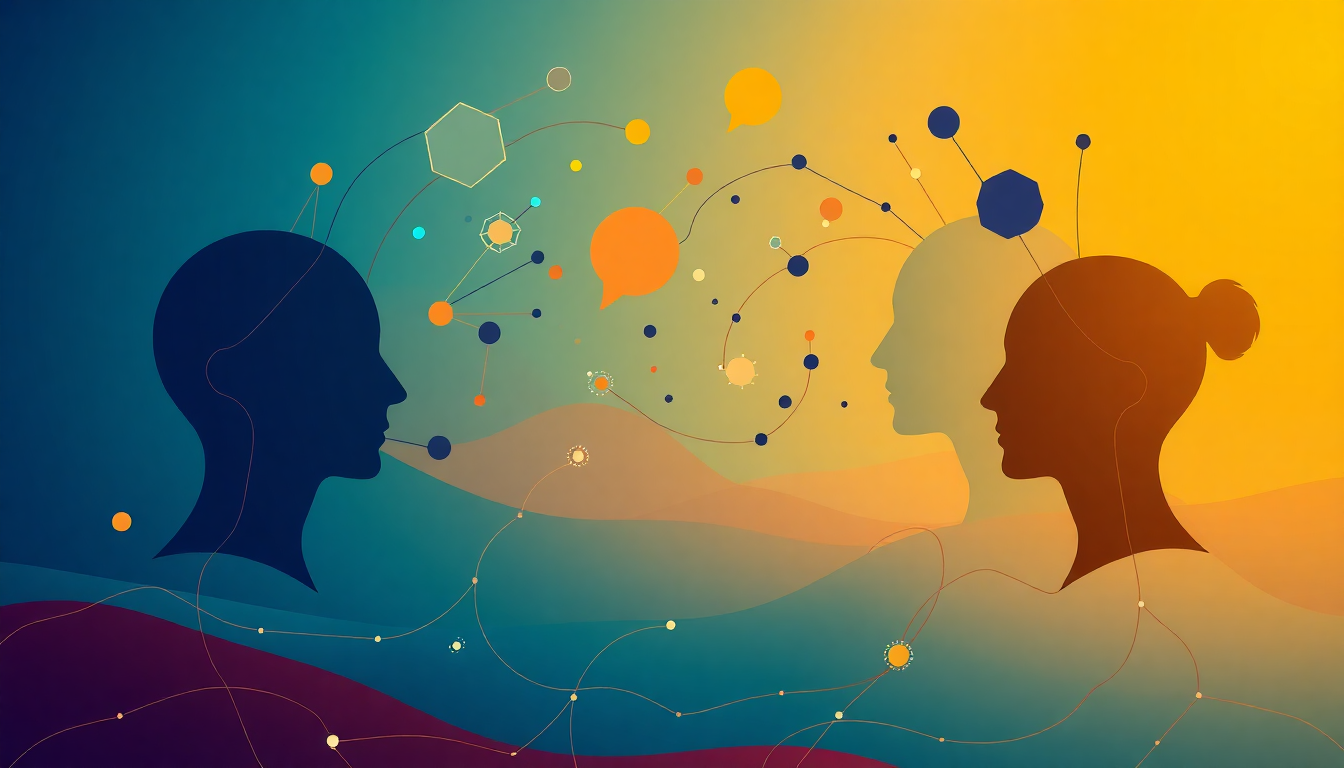 case study interviews with students concept illustration