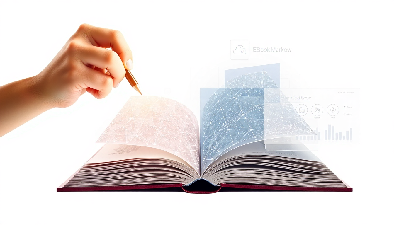 creating an ebook concept illustration