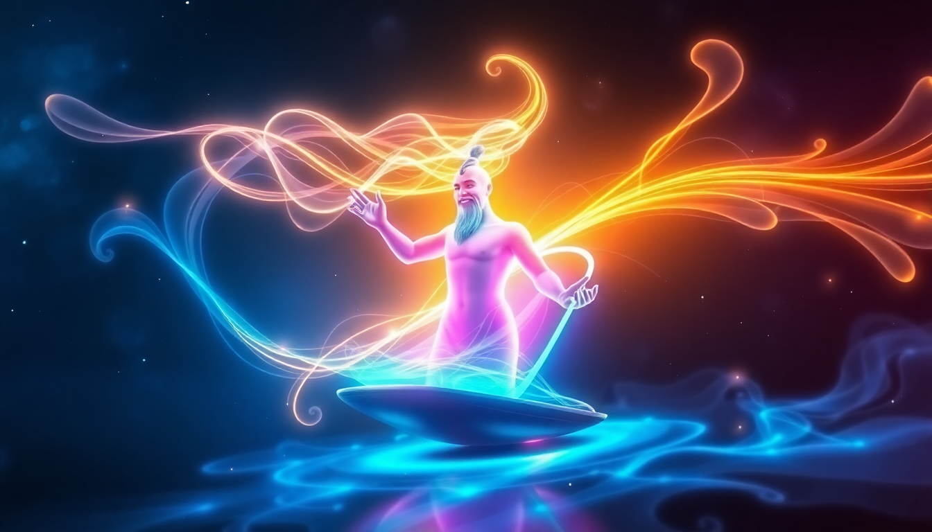 creator genie concept illustration