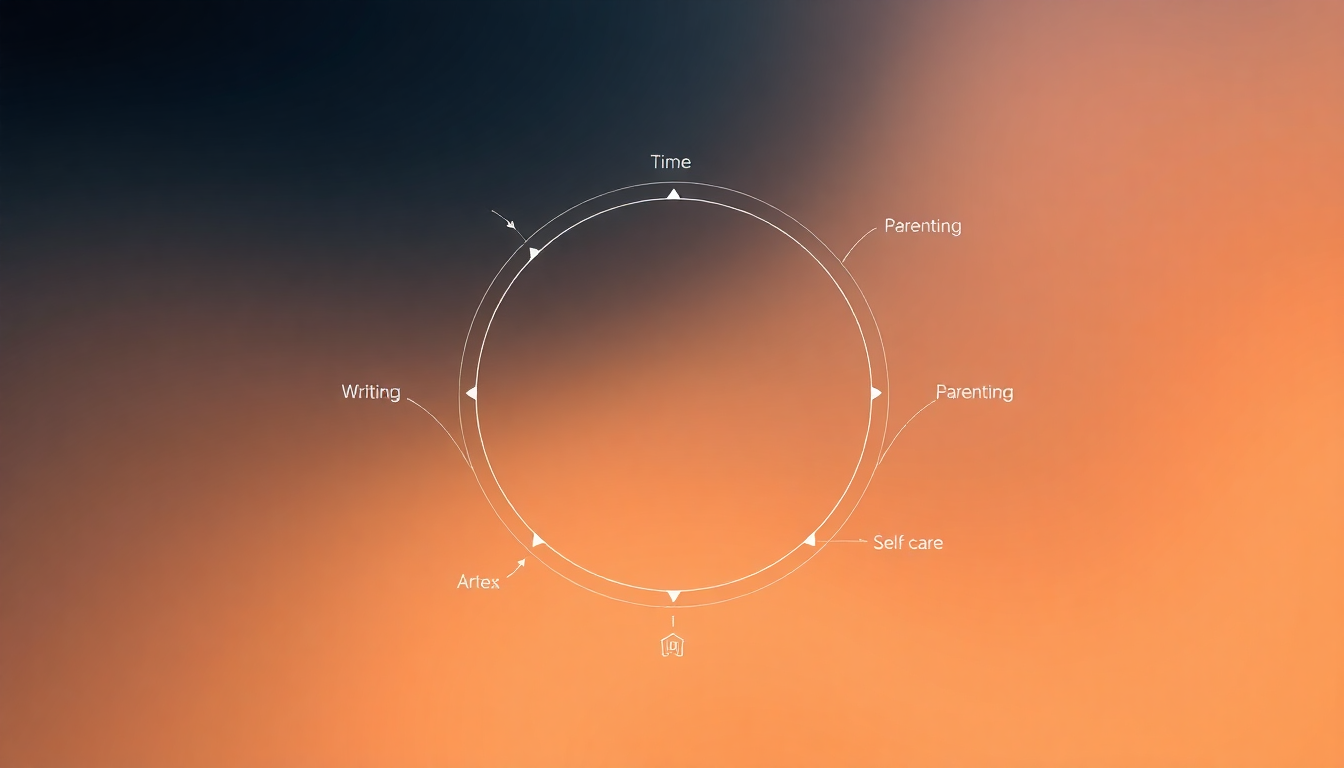 daily writing routine for busy parents infographic