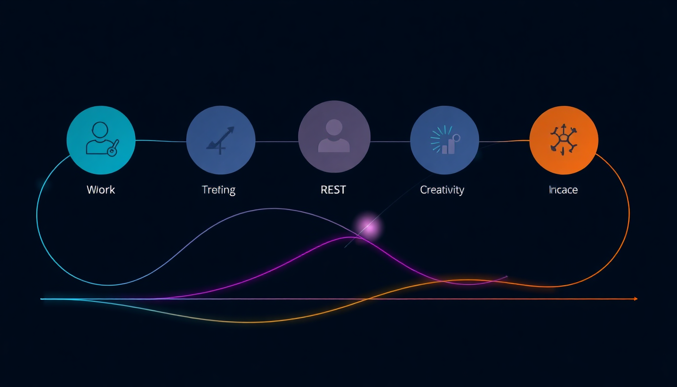 designing your ideal work week as a creator infographic