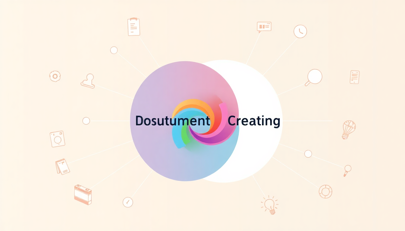 documenting vs creating content infographic